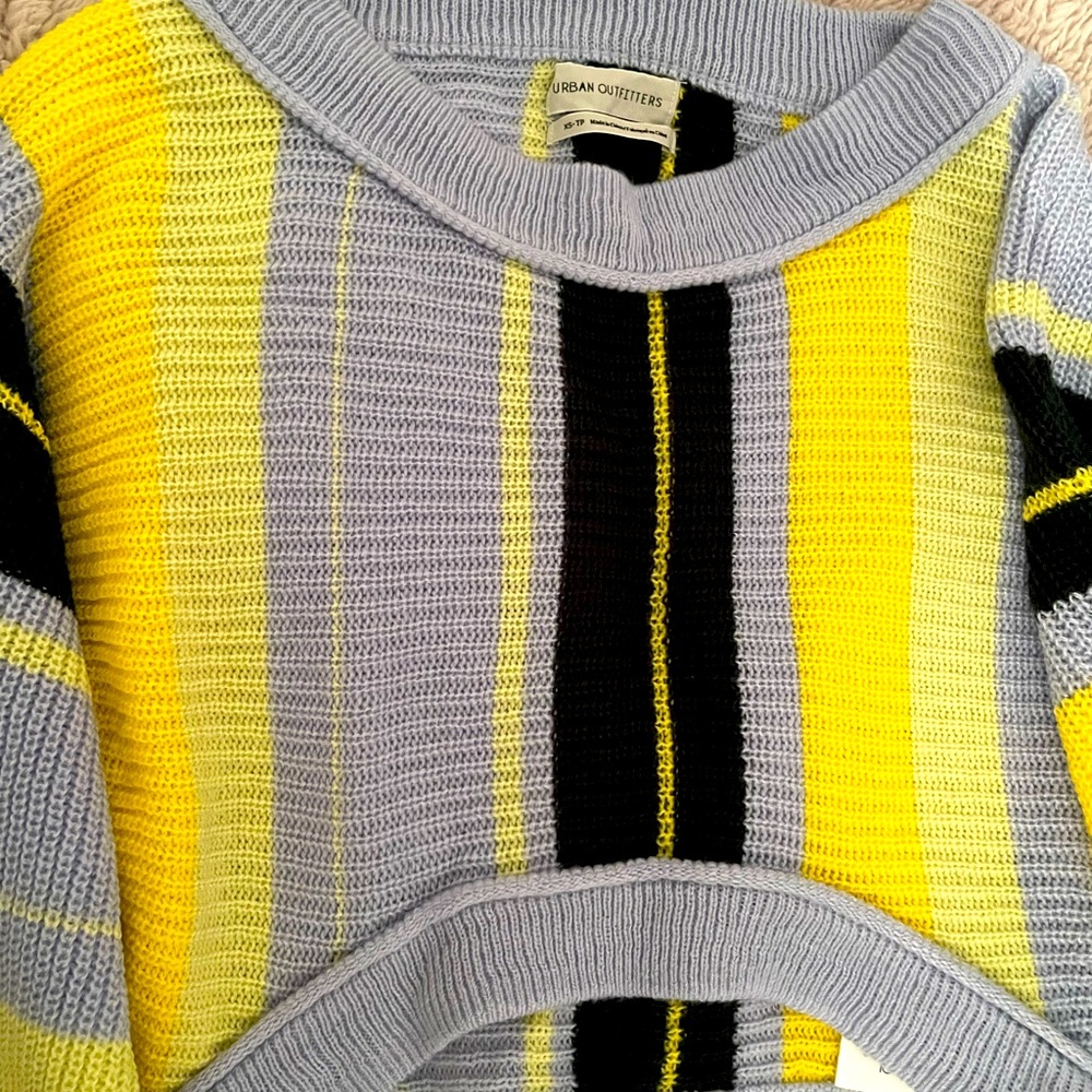 Urban Outfitters Cropped Stripe Sweater XS